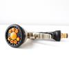 Gold Electroplated 9-Function High Pressure Shower Head Water Gun with Front Trigger