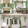 77CM Artificial Hanging Flower False Rattan Willow Rattan Flower Artificial Hanging planta for Home Garden Wall Decoration