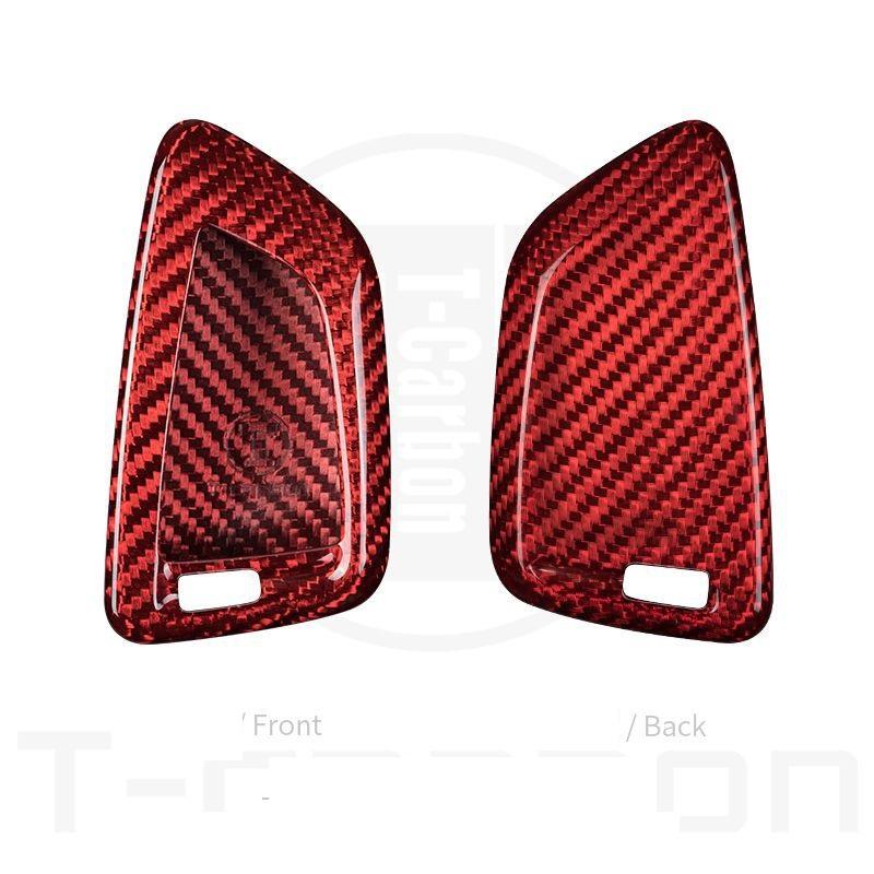 Interior Mouldings Real carbon fiber Car Remote Key Cover CaseShell For BMW F15 F16 F48 G30 F85 G11 X1 X5 X6 M 2018 X1 X3 X4 X5