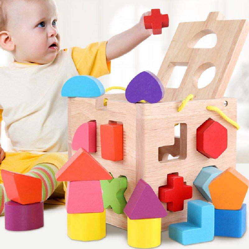 Geometric Pairing Shapes Building Blocks Baby Education Enlightenment Toy Set