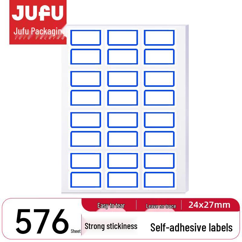 Self-Adhesive Blue Frame Labels