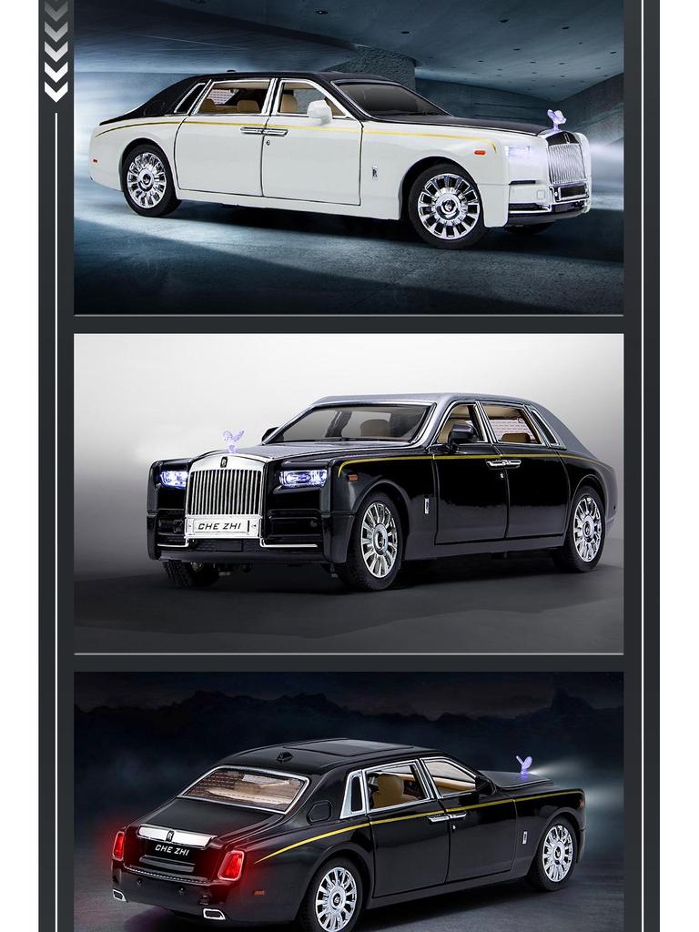 Zhi 1:24 Phantom Starry Sky Alloy Toy Car with Sound & Light, Pull Back Action, and 6 Openable Parts