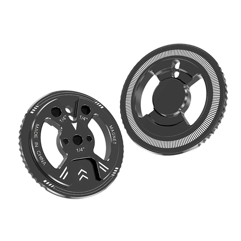 Magnetic Phone Mount Holder Bracket With 1/4 Screw For Tripod Camera Mount Live Streaming Video Recording Aluminum Alloy