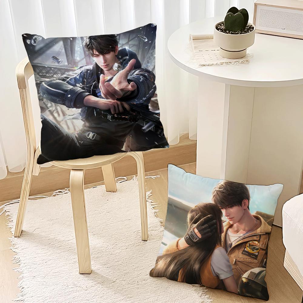 Hot Game Love and D-Deepspace Caleb Cover Sofa Living Room Bedroom Headboard Backrest Cushion Square Cushion Nap Time Pillow Cas