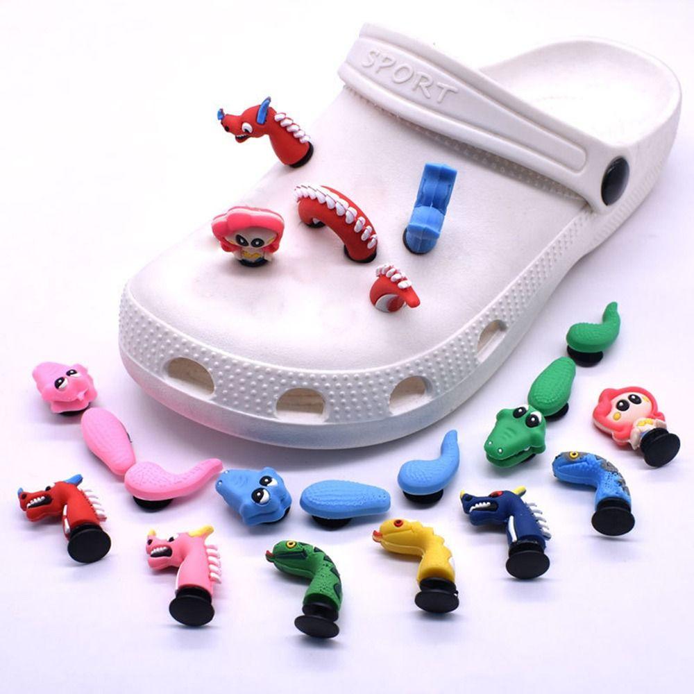 Dárky 3D přezka na boty Klip DIY Drak Krokodýl Had Přívěsky na boty Dekorace na sandály Klipy na ozdobu bot pro Crocs Boty