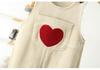 Korean-Style Kids Corduroy Overalls with Heart Embroidery - Unisex Jumpsuit 2026