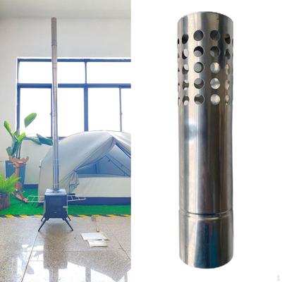 Extension Chimney Fireplace Exhaust for Camping Hiking Logs Furnace Burner Accessories