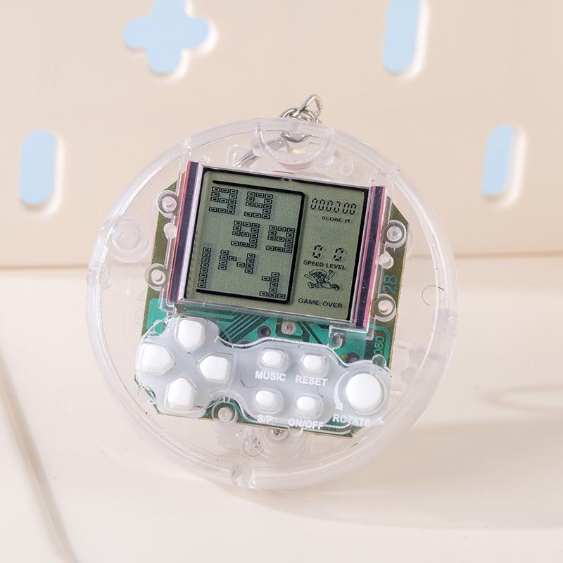 Cross-Border Russian Tetris Handheld Electronic Keychain Game Pendant