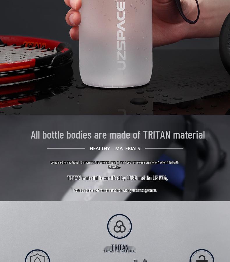 High-Value Gradient Water Bottle: Portable Plastic Cup for Sports & Fitness - Unisex Design for Summer Students & Trendsetters