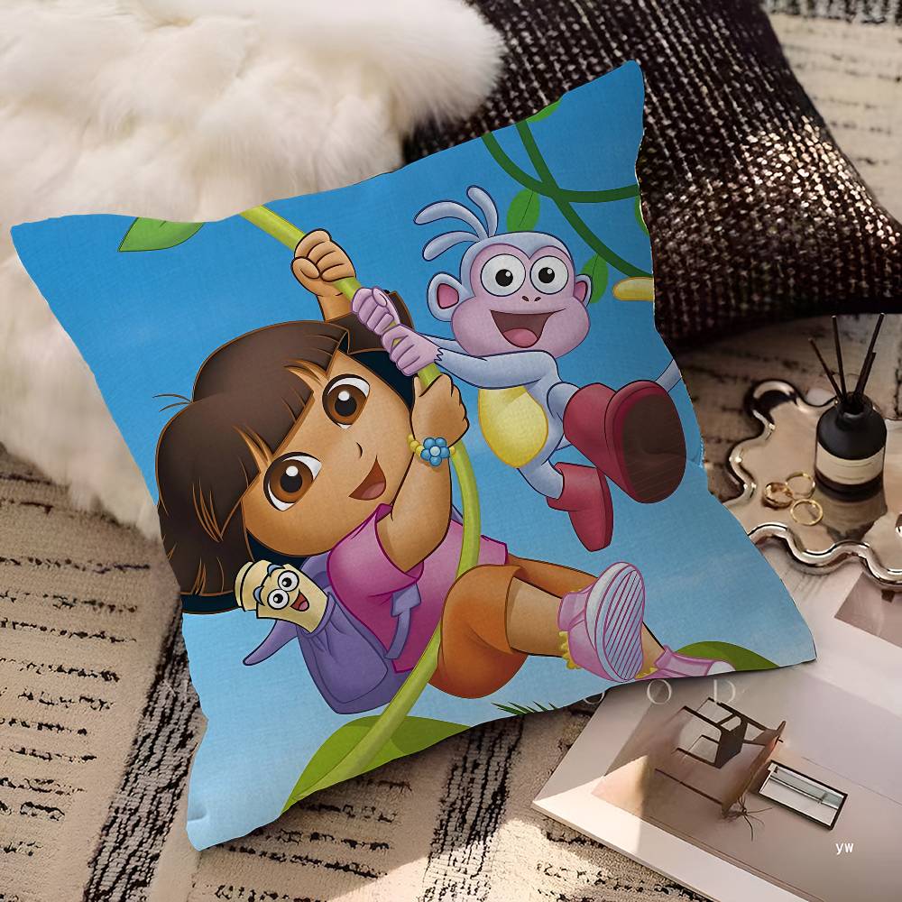 TV D-Dora The Animation Explorer Pillowcases Home Bedding Decorative Pillow Cover Wedding Super Soft Pillow Case