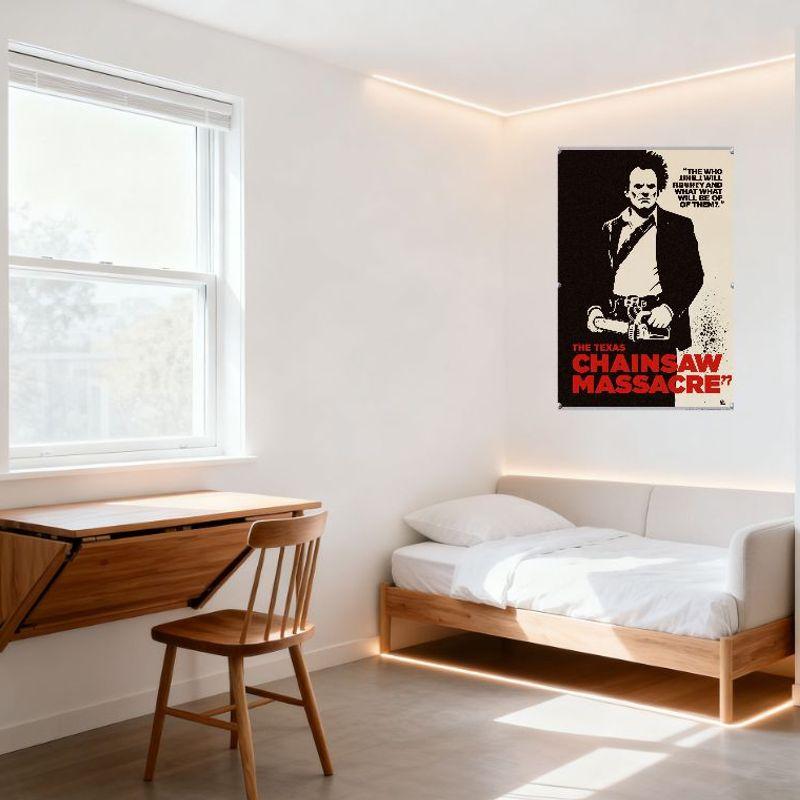 The Texas Chainsaw Massacre Horror Movie Metal Tin Sign Vintage Classic Film Wall Plaque for Man Cave Home Bar Cafe Decor