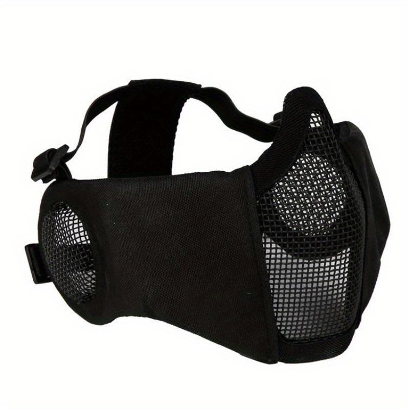 1PC Tactical Steel Half Face Mask Mesh Military Style Face Mask for Airsoft Hunting Shooting