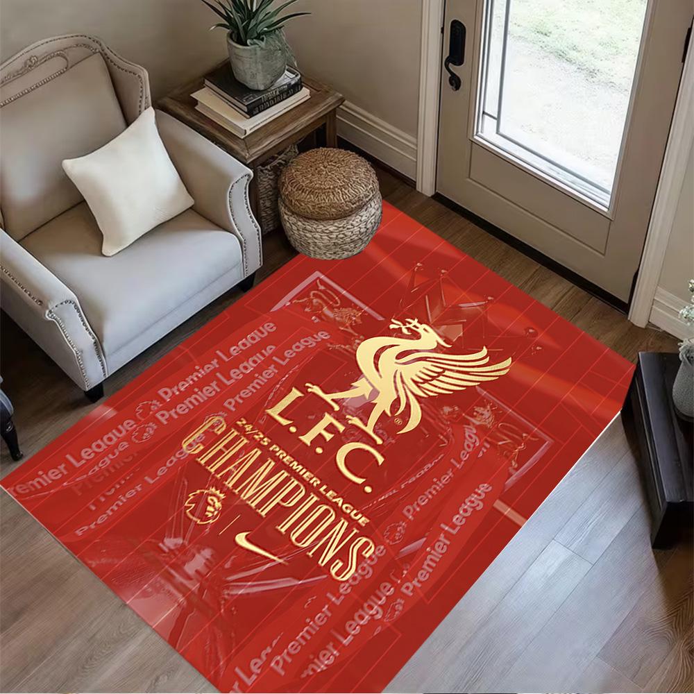 Liverpool Fc Crest Floor Mat Suitable for Hallway Study Room Dining Room Decorate Room Antislip Carpet Decorate Offices