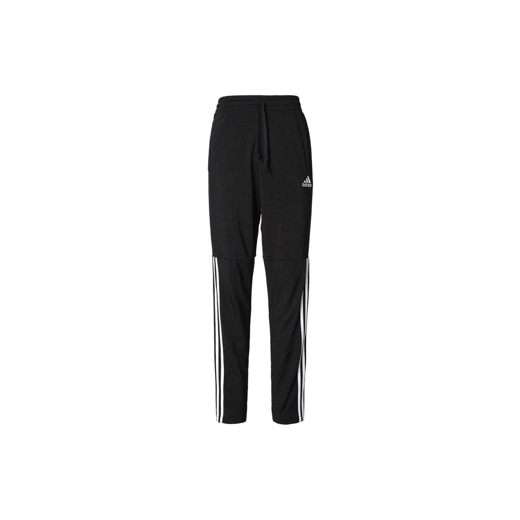Adidas Running Casual Snap Button Knit Pants Men Bottoms Black GK8991