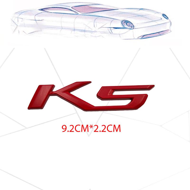 1PCS 3D Metal K5 Logo Car Tail Trunk Badge Fender Side Sticker Decals Auto Emblem Accessory for KIA K5 Vehicle Decoration bpdhk00