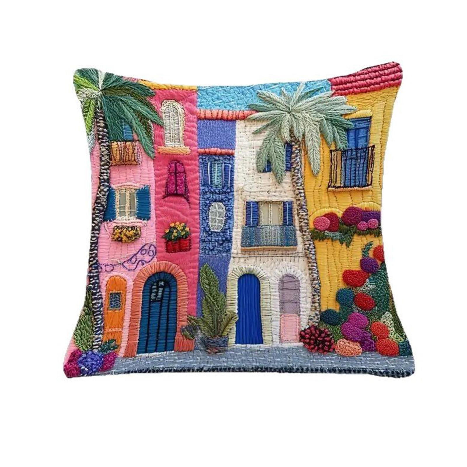 

Mediterranean Decorative Pillowcase, Interesting Dog Pillow, Home 17x17 Inch Pillow,fun Dog Pillow One Size