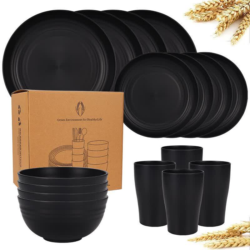 Bingyue Wheat Straw Tableware Set