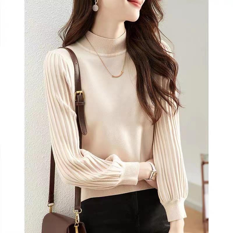 

Женский кардиган с застежкой-молнией и высоким воротом, теплая зимняя куртка с длинным рукавом, свободный крой, толстые вязаные свитера XL абрикосовый