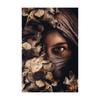 Mystic Scarfed Woman Plants Animal Photo Canvas Print Modern Nature Wall Art Poster Picture for Living Room Home Decor Cuadros