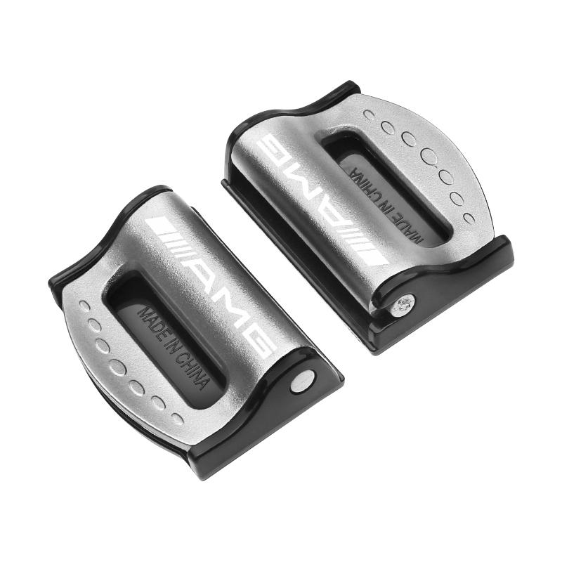 Car Safety Seat Belt Buckle Clip Seatbelt Stopper Adjuster Clip For Mercedes Benz AMG W212 W205 W246 W177 W176 W213 GLC GLE GLS ML Welcome Laser Lamp