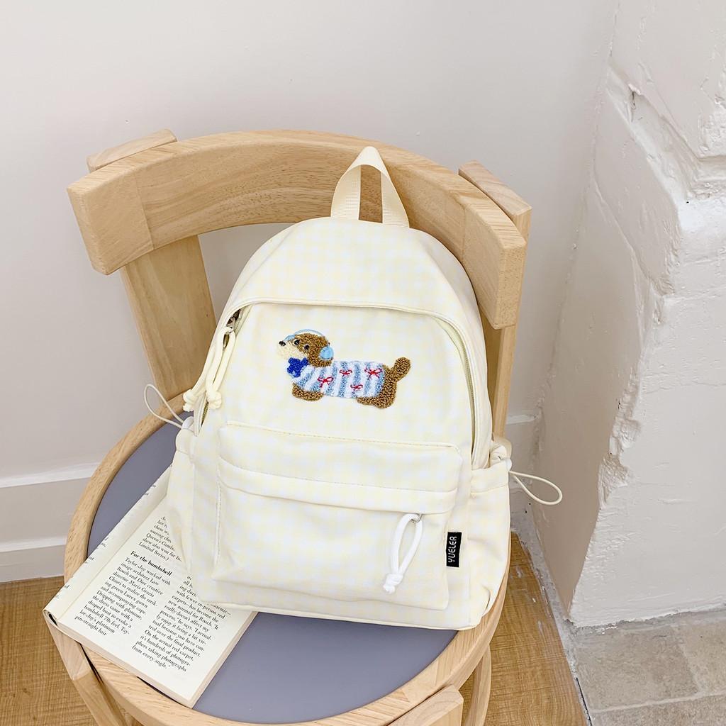 Double River Girl School Backpack With Nylon Material For Students And Casual Use