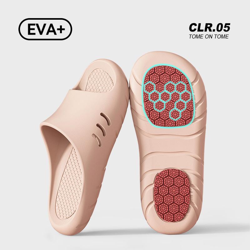 Antibacterial Non-slip Cool Slippers Couple Indoor Home Bathroom Bath Slippers 2025 New Product Simple Sandals for External Wear