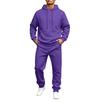 Men's Casual Fashion Pullover Hoodie Sweatshirt Set Loose Fit for Sports and Daily Wear