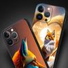 Phone Case Cover for iPhone 17 Pro Max 16 15 14 13 12 11 Pro Max Plus 17AIR Shockproof Soft TPU Shell Cute Animal Fox Fundas Bag