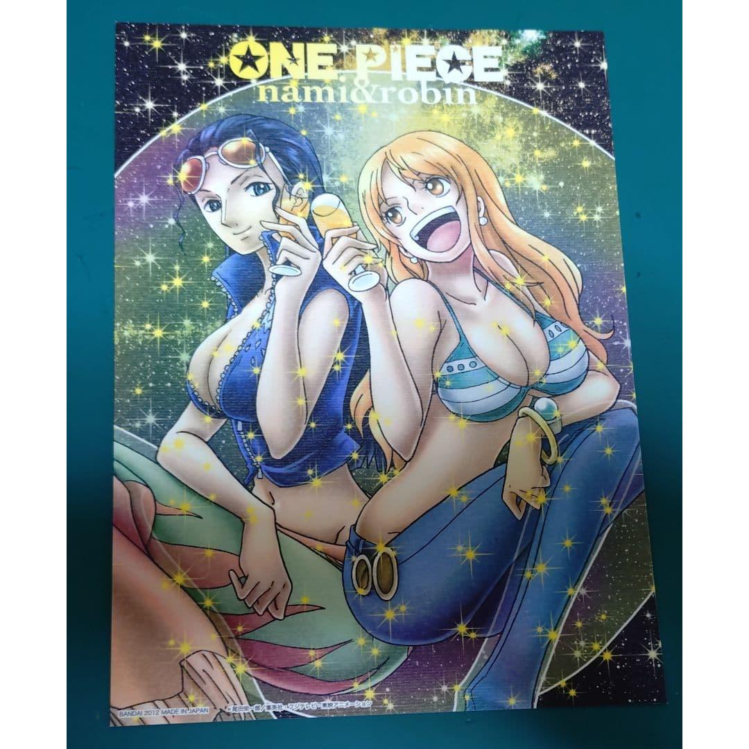 ONE PIECE Nami & Robin Postcard Jumbo Carddass Made in 2012