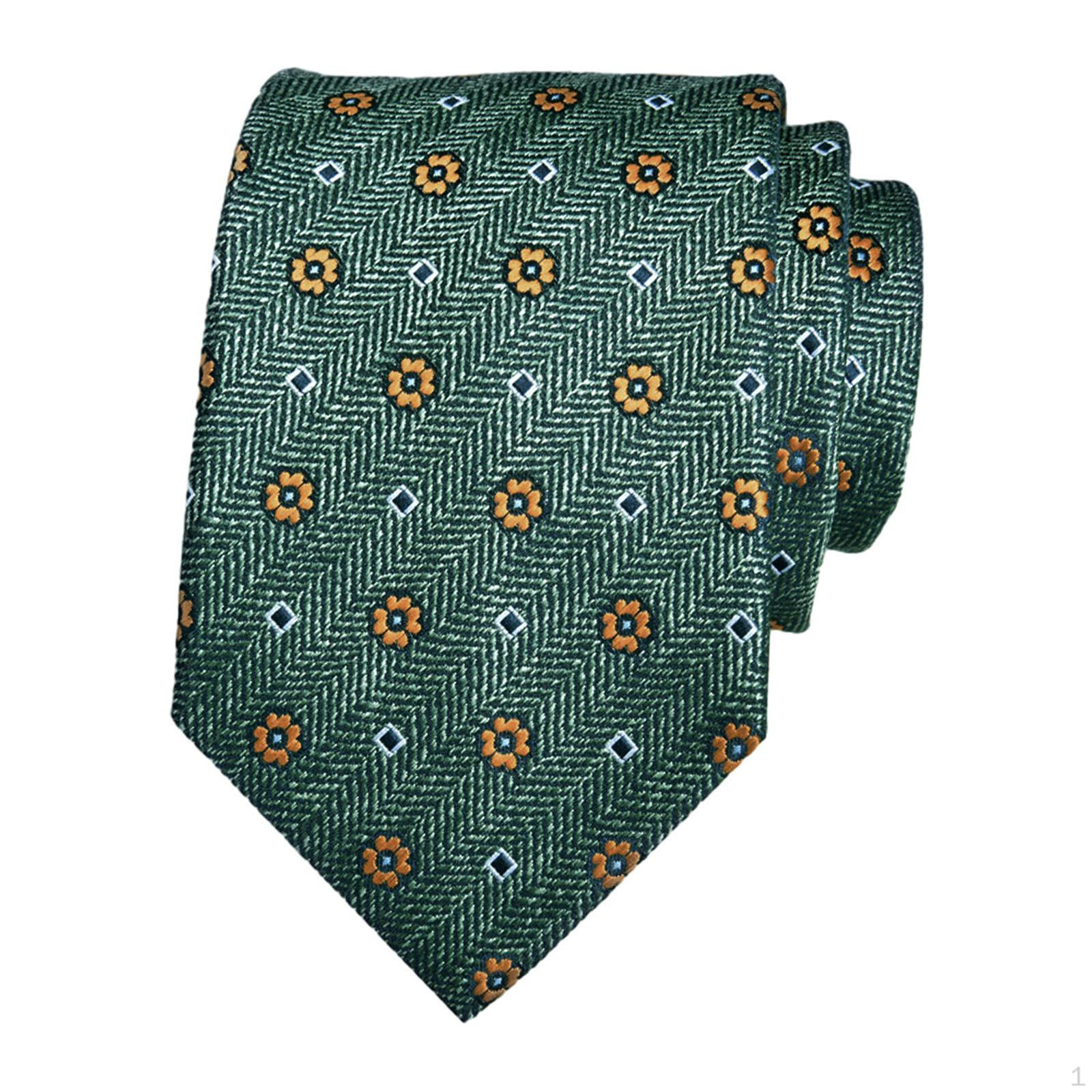 

Мужской цветочный галстук длиной 57,09 дюйма, формальный галстук для повседневной носки, подарок на день рождения зелёный