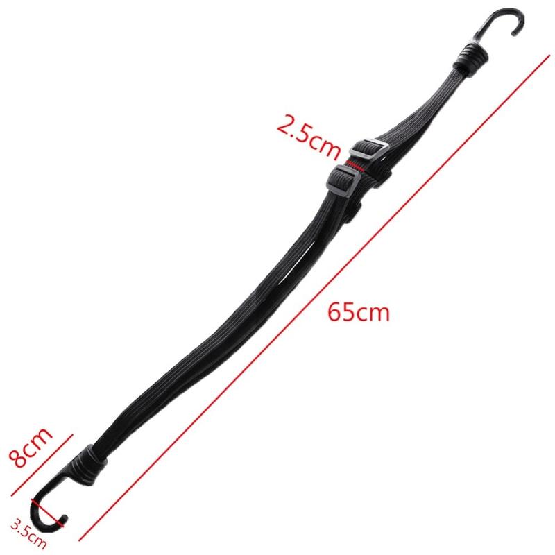 1 шт. мотоциклетный гибкий выдвижной шлем для багажа эластичный веревочный ремень с 2 крючками чёрный