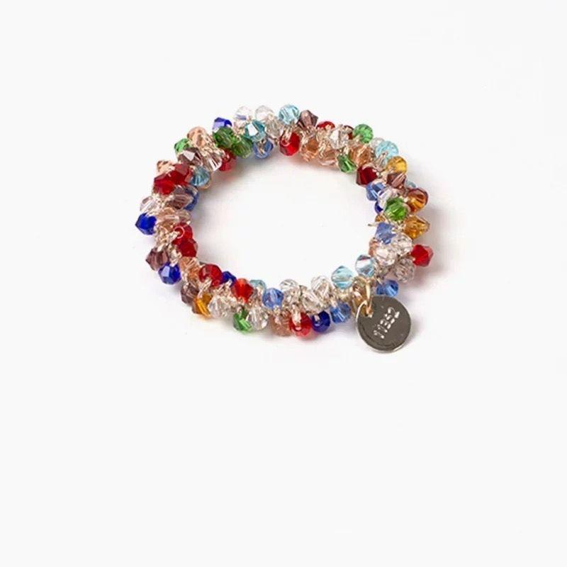 New Crystal Rhinestone Hair Ties: Stylish Dual-use Design, Sleek Ornaments for Ponytails,  Elegant & Chic Headwear for Women.