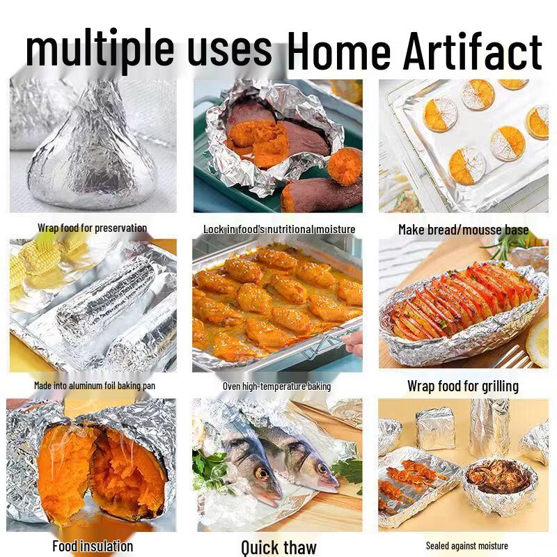 Kangmeiya Heißluftfritteuse & Ofen Ölfestes Papier und Aluminiumfolien-Set