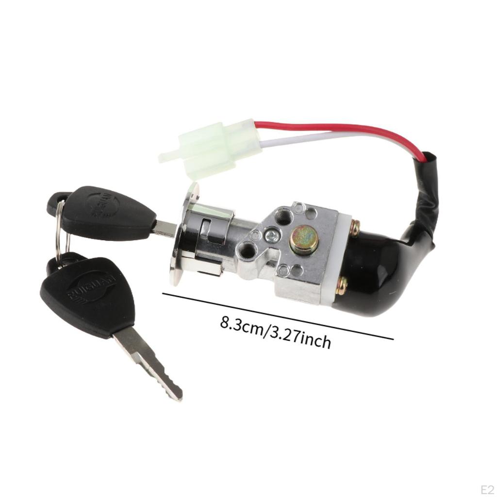 Blokada bezpieczeństwa skrzynki akumulatorowej włączona Wyłączony przełącznik kluczykowy 2-żyłowy Część zamienna Pojazd elektryczny Motocykl