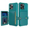 ZM03 For iPhone 16 Pro Max Case with Card Holder PU Leather+TPU Phone Back Cover