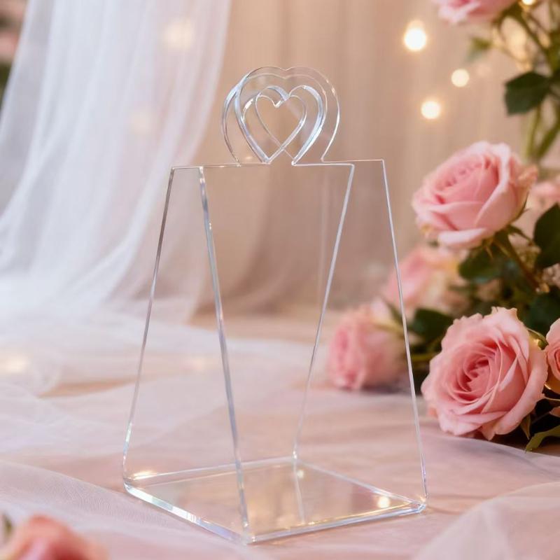 Candy Handmade Gift Box, Triangular Acrylic Packaging Box, Gift Decoration Handle Basket, Transparent High-end Wedding Decoration Box