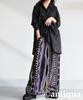 Antiqua Geometric Print Knit One Black Mix Skirt, Women's, Bottoms, Pattern, PN-00593, Size, 05,