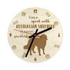 Australian Shepherd - Clock with Dog, Wooden Clock with Engraving, Personalised Clock by