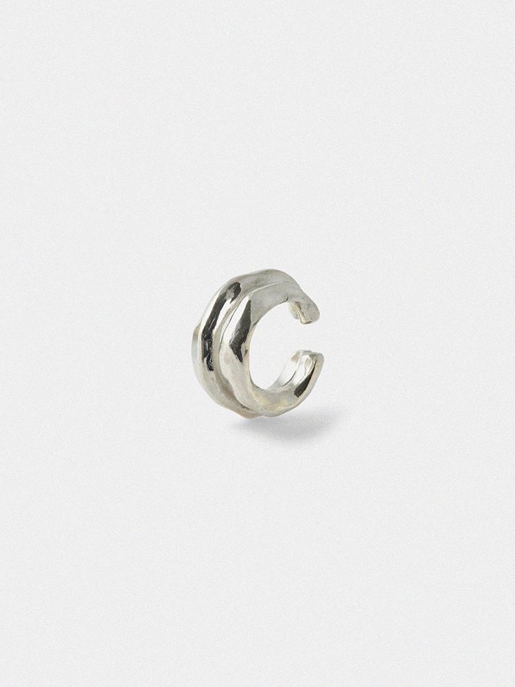 Douhab Heyuz Double Layered Ear Cuff_Silver