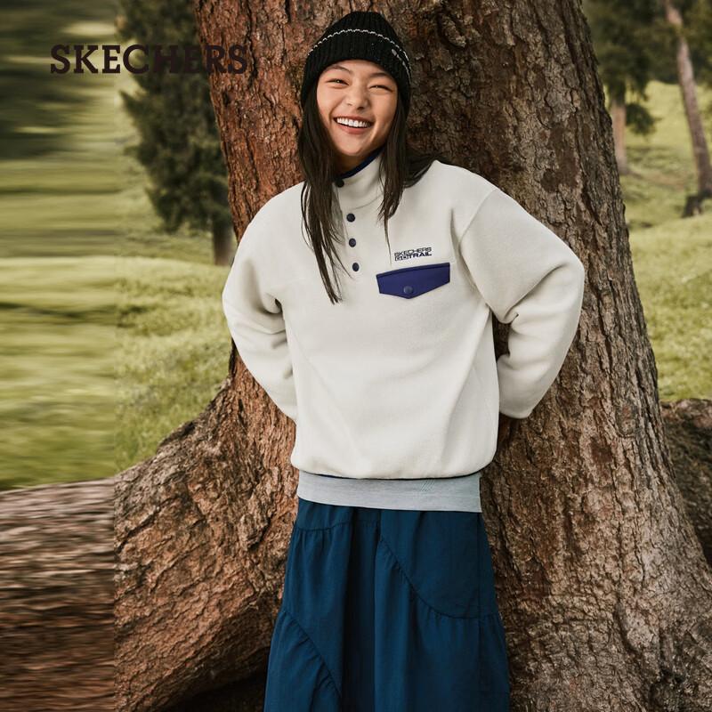Skechers Women s Fleece Knit Half-Zip Jacket XL