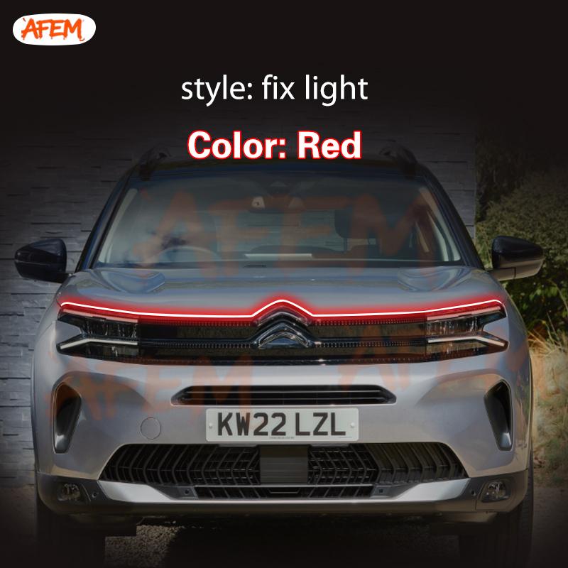 1pcs Universal Waterproof Flexible LED Strip DRL 12v Daytime Running Strip Light Ambient Lamp For Citroen C5 Aircross 2017-2022