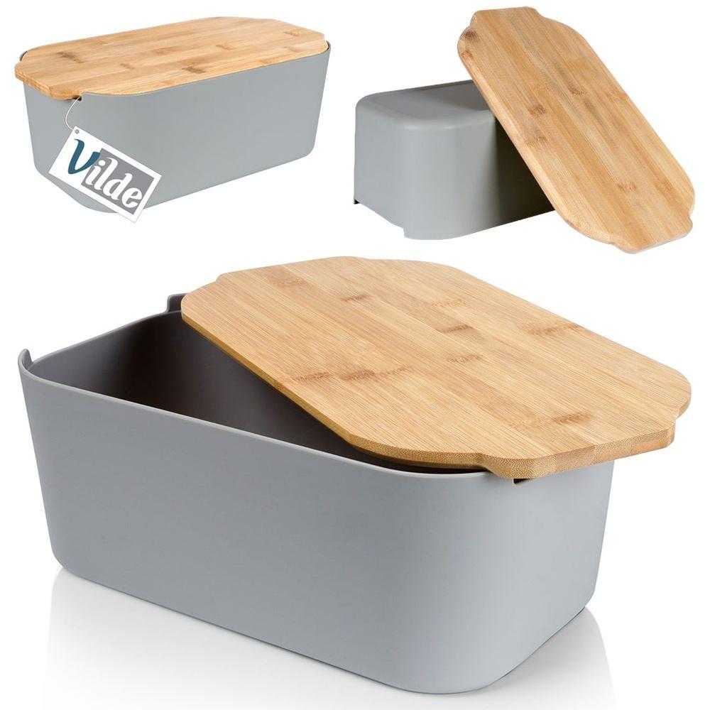 Gray Bread Bin 33cm