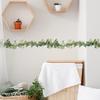 Green Leaves Rattan Wall Sticker Nordic Style Plant Wall Decal