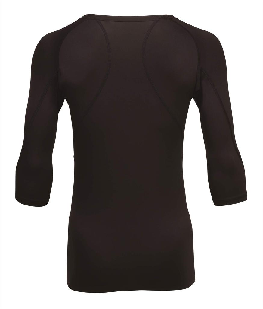 XANAX Baseball Low Size M Undershirt, Neck, 3/4 Sleeves, BUS-771, Black,