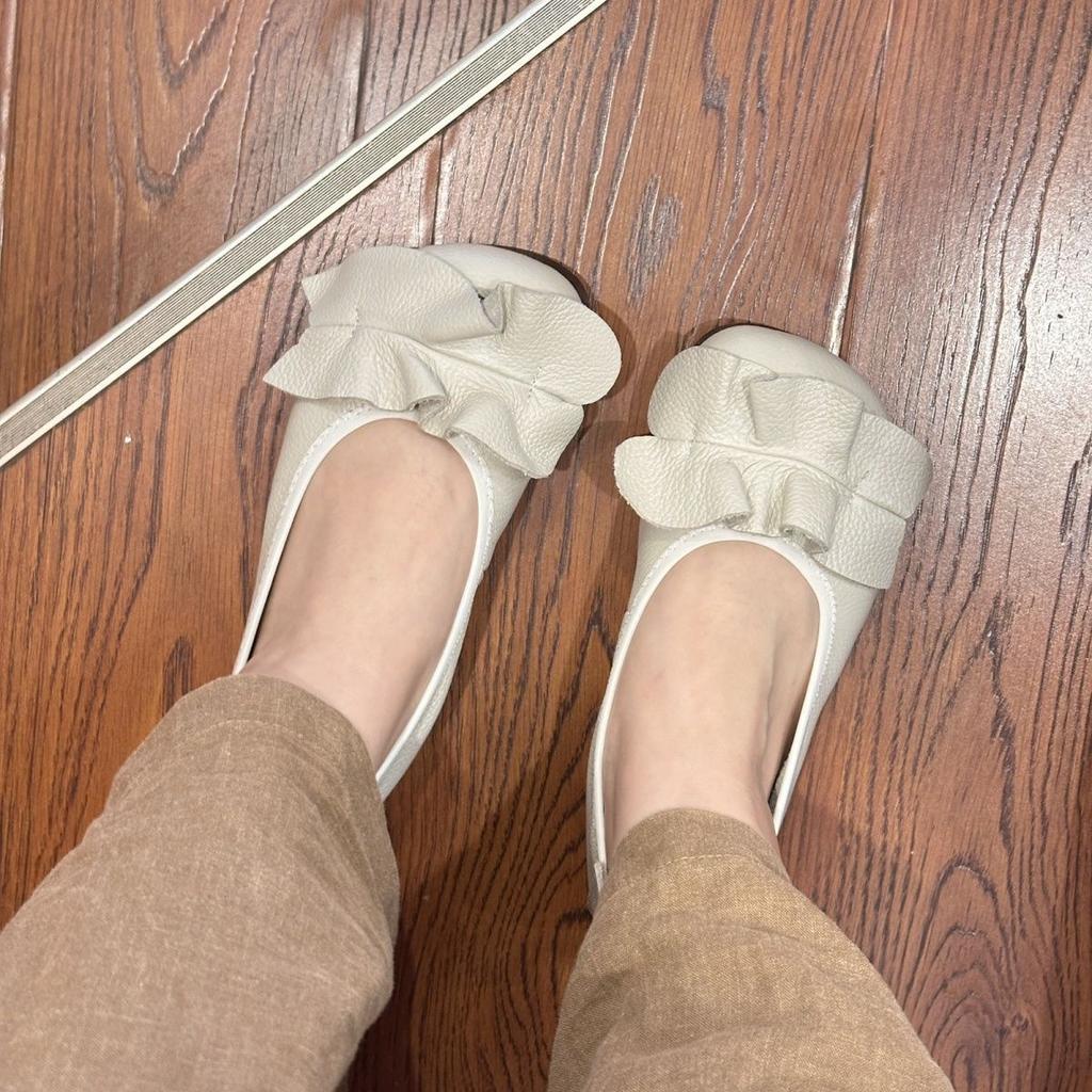 Women Loafers Slip On Flat Shoes Woman Summer Flats Soft Comfort Genuine Leather Moccasins Loafers Vintage Breathable Casual Shoes