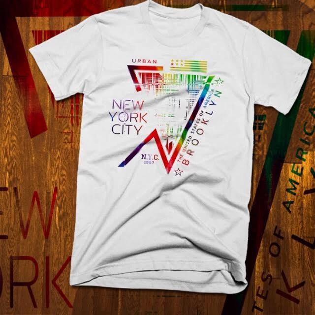 

New York T-Shirt Brooklyn bridge Manhattan The Bronx Queens 5 Boroughs 2XL