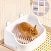 Guinea Pig Litter Pan Plastic Small Animals Round Corner Tray Toilet Potty Trainer For Hamsters Ferret  Small Animals