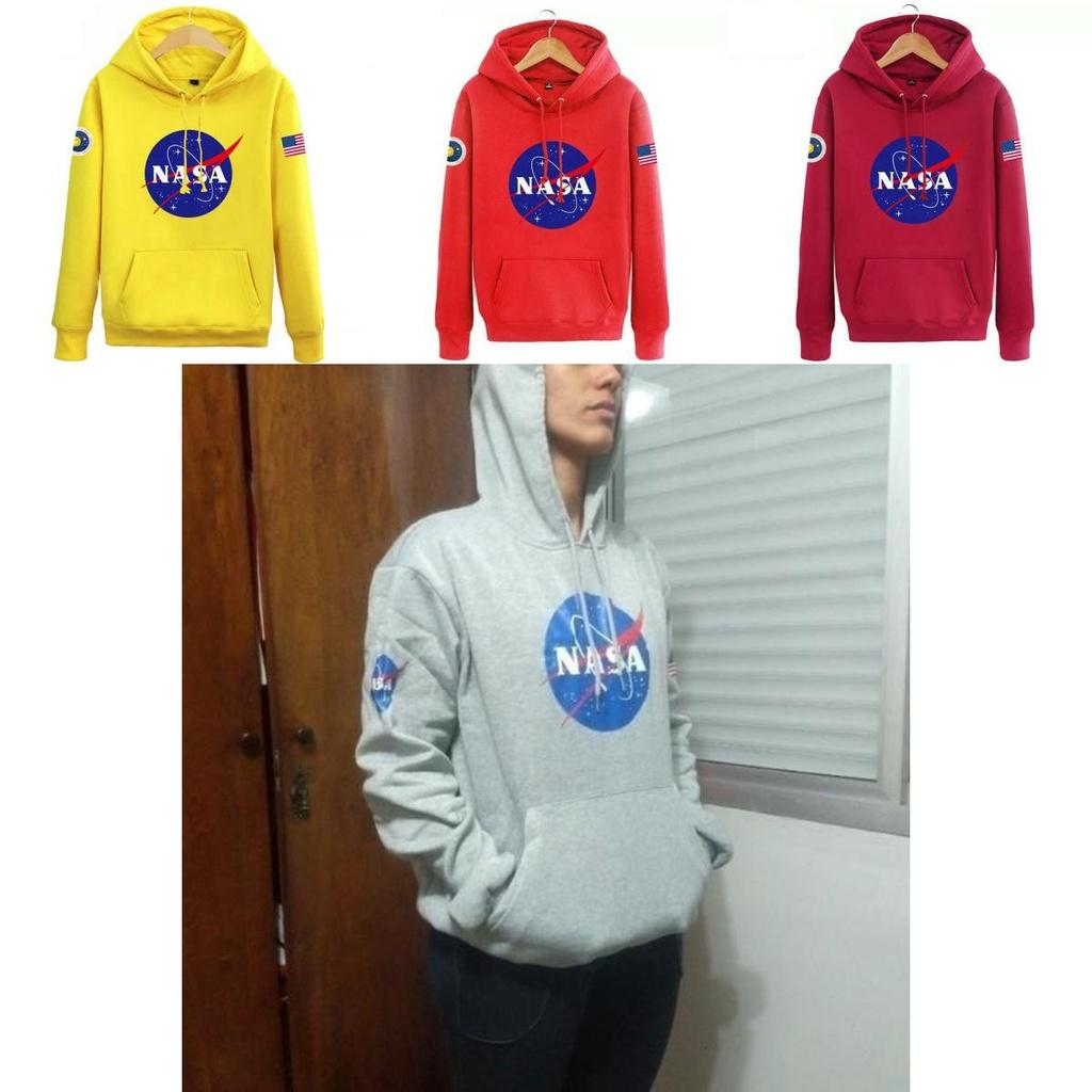 Mens Nasa Space Hoodie Pullover Warm Soft Breathable Casual Outwear Sweatshirt