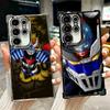 M-Mazinger Z Anime Plating Phone Case For Samsung Galaxy S24 S25 FE S26 Edge S23 Ultra S22 S21 Plus S20 Anti-Fall Airabag Cover
