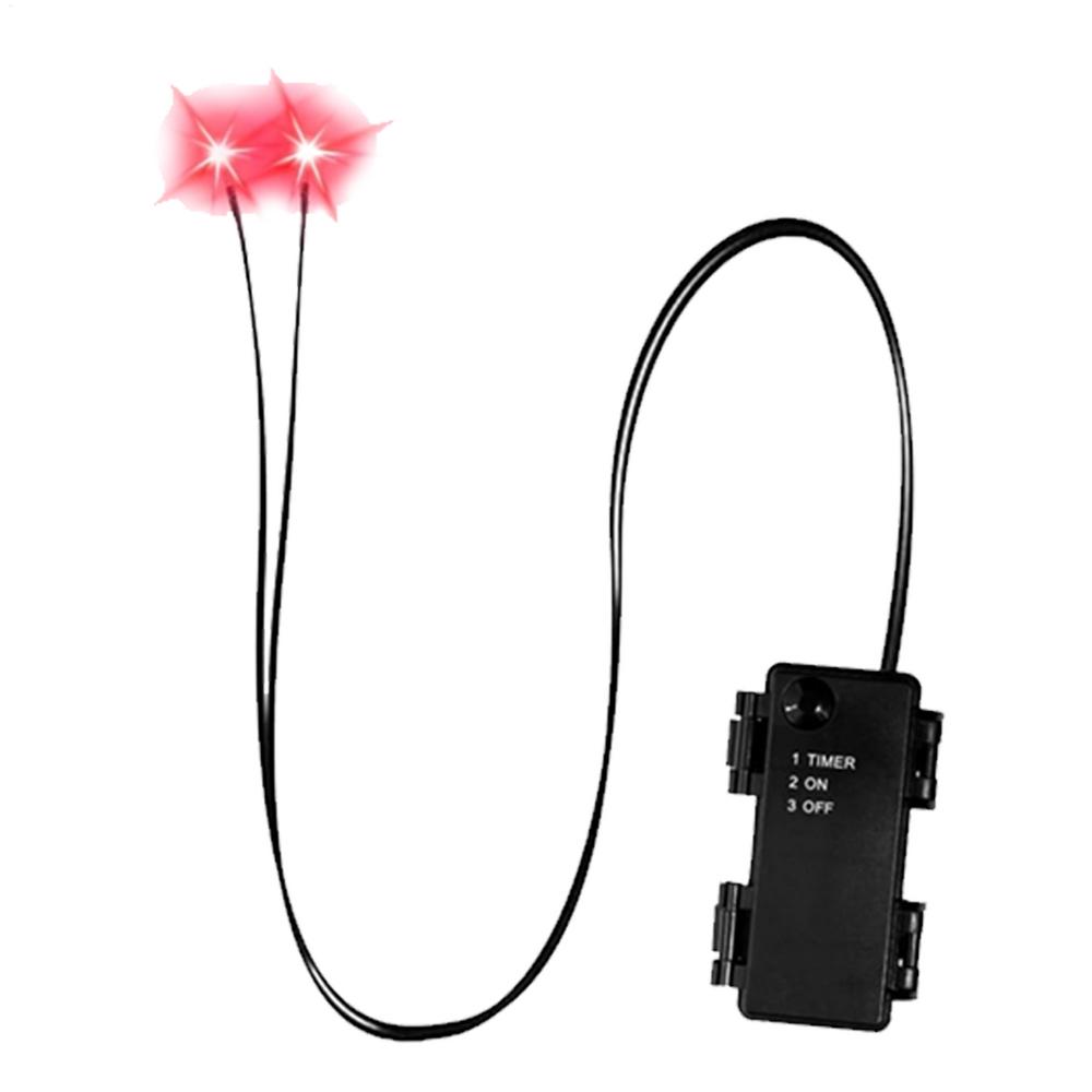 Halloween LED Glowing Eyes With Timer Light Up DIY Eyes for Skeleton Pumpkins Masks Tombstones Indoor Outdoor Horror Decorations